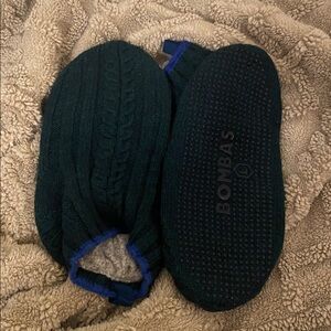 Bombas Cable Knit Gripper Slippers Large